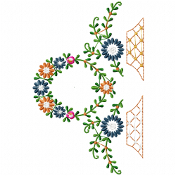 Flowers And Tree Embroidery Design 1 Flowers And Tree Embroidery Design 1